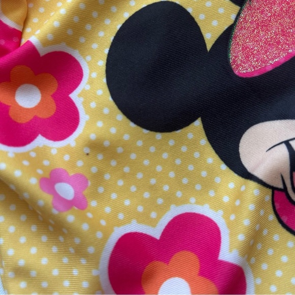 3 for $20 🐣 Disney Junior Full Sleeve Minnie Mouse Floral Sun & Swim Top - Picture 6 of 9